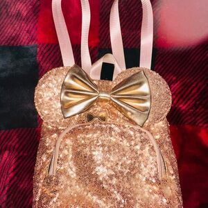Disney sequin backpack & coin purse